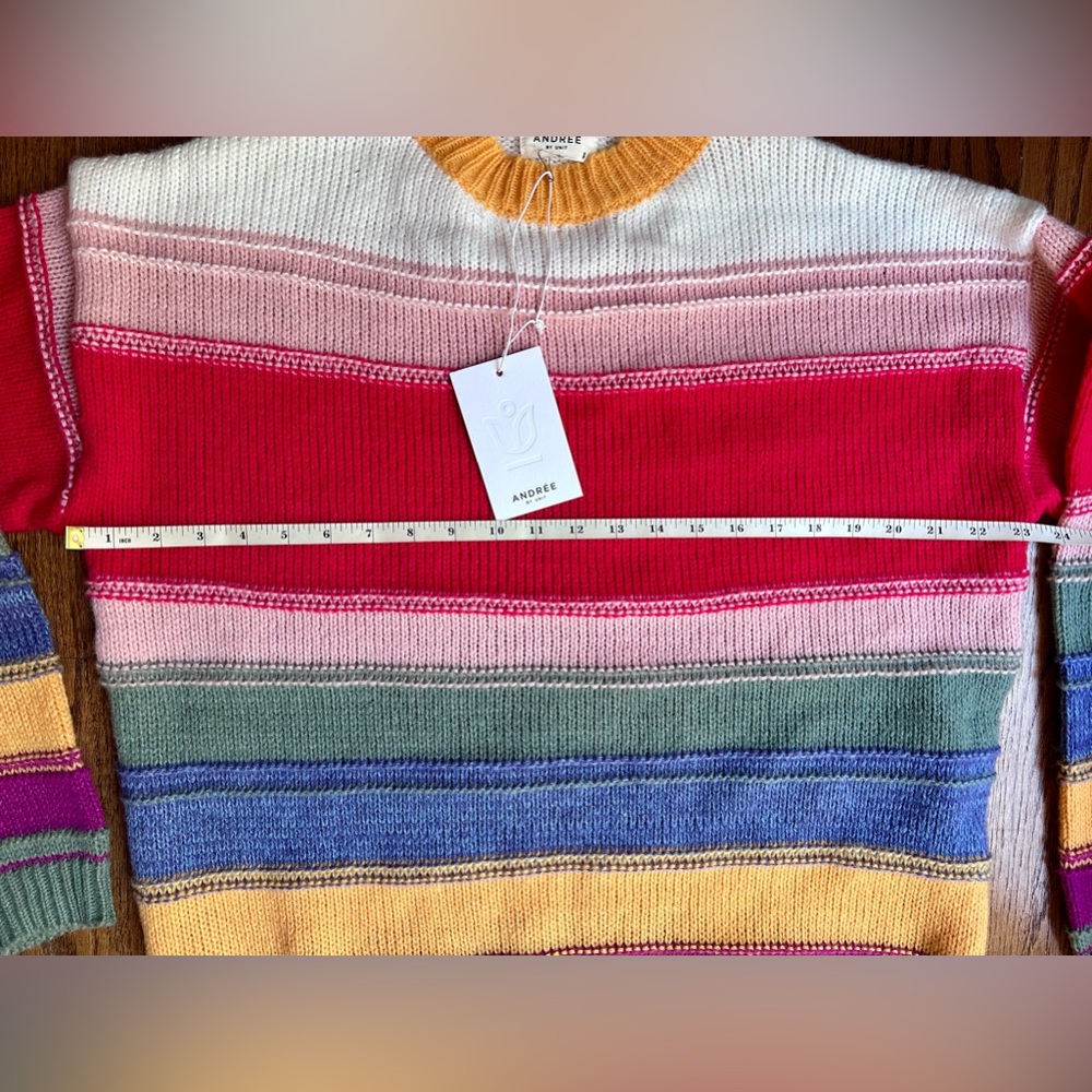 NWT Andrée by Unit Multicolor Women’s Sweater - Picture 5 of 8